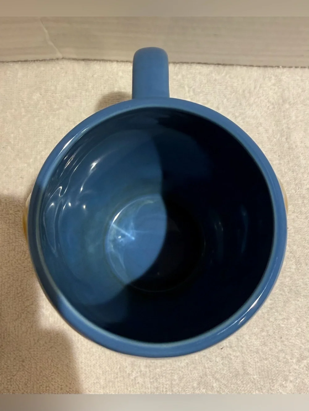 Disney Monogram Winnie The Pooh Blue Ceramic 3D Coffee Cup/Mug